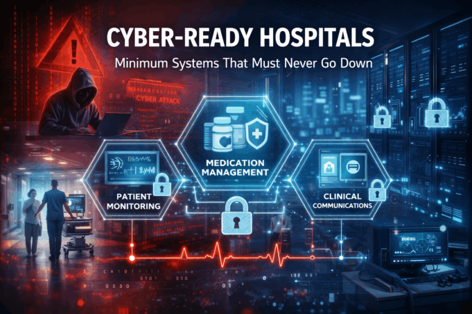 Cyber-Ready Hospitals: The Minimum Systems That Must Never Go Down