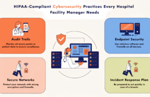 HIPAA-Compliant Cybersecurity Practices Every Hospital Facility Manager Needs hospital cybersecurity HIPAA