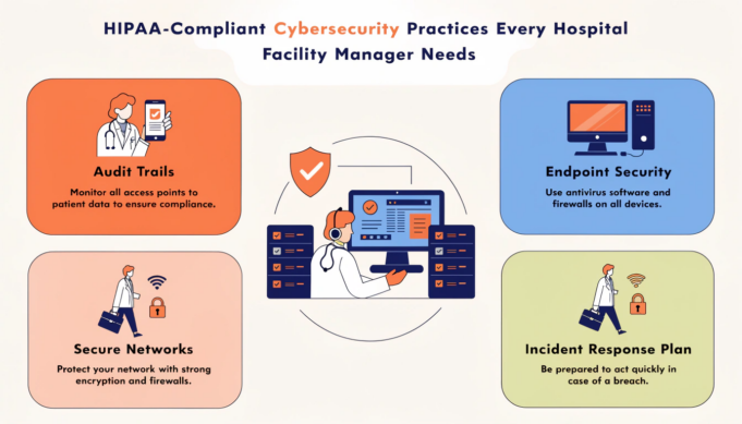 HIPAA-Compliant Cybersecurity Practices Every Hospital Facility Manager Needs hospital cybersecurity HIPAA