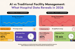 AI vs Traditional Facility Management: What Hospital Data Reveals in 2026 AI hospital facility management