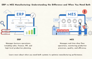 ERP vs MES Manufacturing: Understanding the Difference and When You Need Both ERP vs MES manufacturing