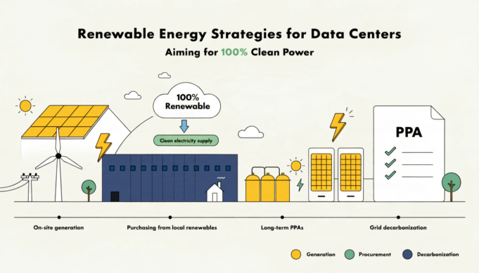 Renewable Energy Strategies for Data Centers Aiming for 100% Clean Power renewable energy data center