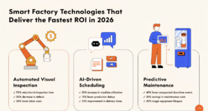 Smart Factory Technologies That Deliver the Fastest ROI in 2026 smart factory ROI 2026