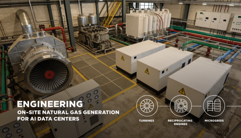natural gas powered data centers